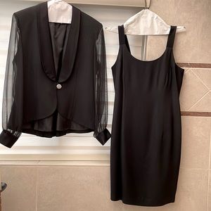 Black 2pc suit dress & jacket